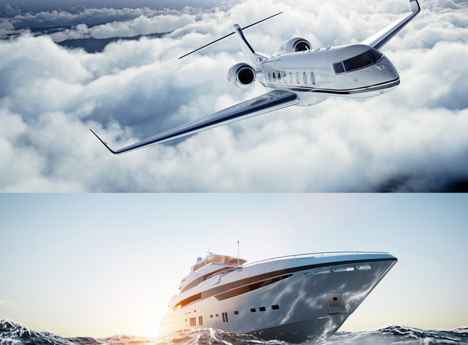 Comparing Private Jets and Luxury Yachts
