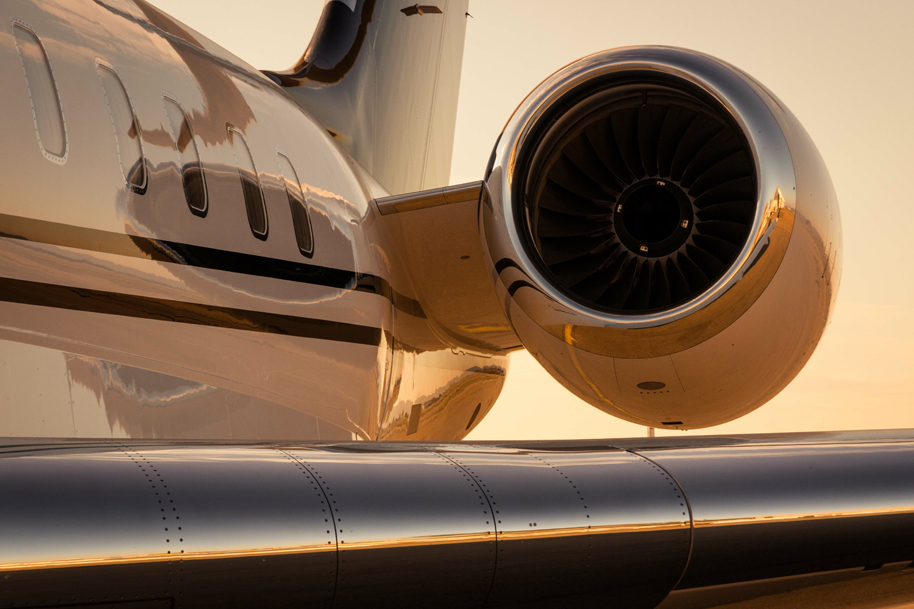 Close up of a Jet engine